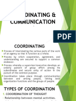 Coordinating and Communication