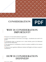 Consideration: Consideration, Intention To Create Legal Relations, Privity