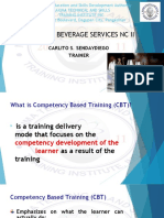 Food and Beverage Services NC Ii: Carlito S. Sendaydiego Trainer