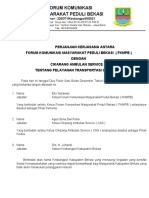 Surat Perjanjian FKMPB Dengan Cikarang Ambulan Service (CAS)