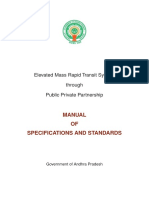 Elevated Mass Rapid Transit System Through Public Private Partnership MANUAL OF SPECIFICATIONS AND STANDARDS