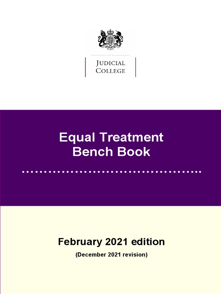 Equal Treatment Bench Book PDF Disability Woman