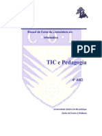 Manual de Curso de Licenciatura TIC e Pedagogia CIS121