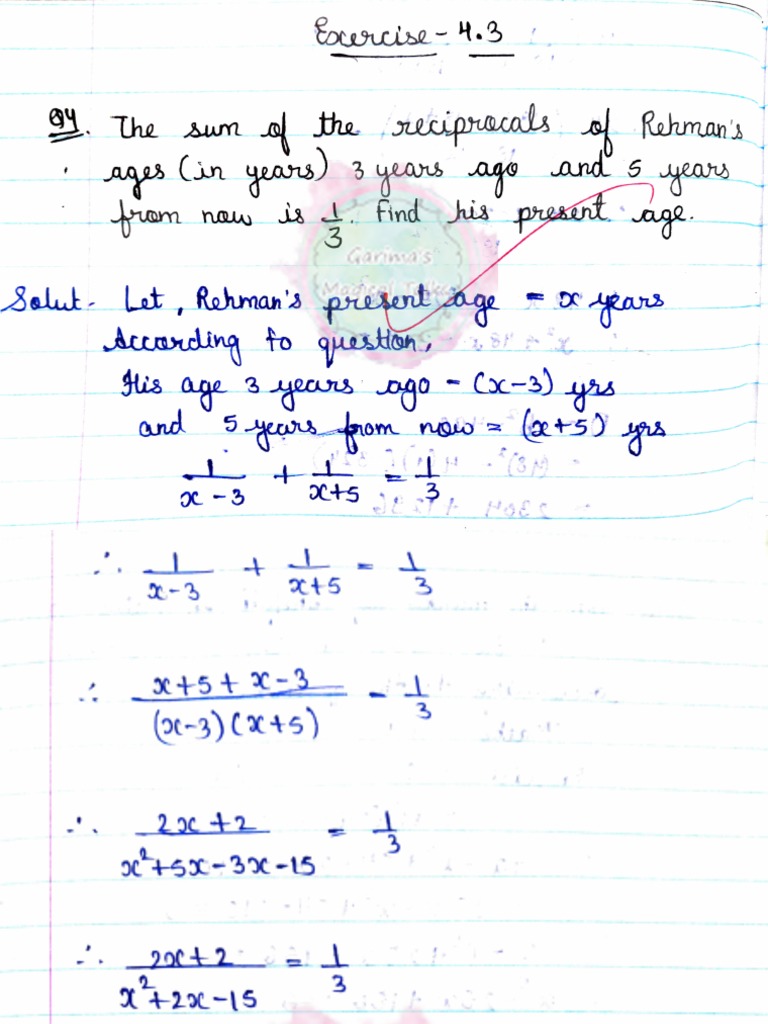 SOLUTIONS 2 Quadratic Equations | PDF