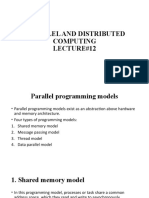 Parallel and Distributed Computing Lecture#12