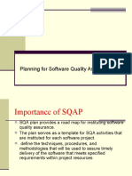 Planning For Software Quality Assurance