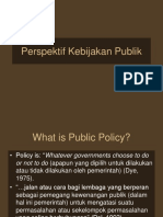 Perspektif Kebijakan Publik1