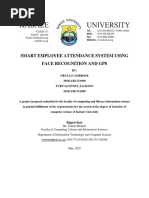 Employee Attendance Using Face Recorgnition and Gpsproposal