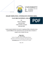 Employee Attendance Using Face Recorgnition and Gpsproposal