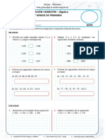 Examen I Bim - Álgebra 5to