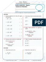 Examen I Bim - Álgebra 6to