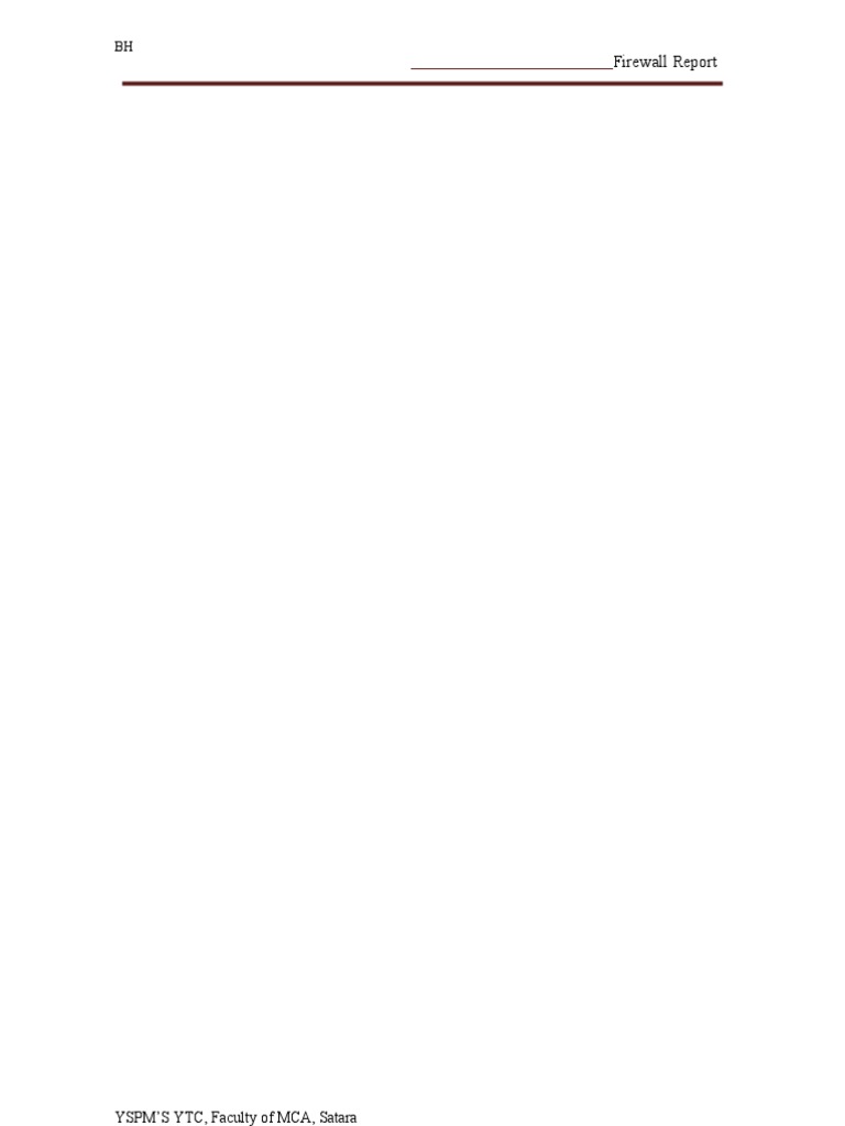 Firewall Configuration and Management Report | PDF | Firewall ...