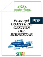 Plan de Comite de Gestión Del Bienestar2022