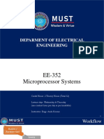 Deparment of Electrical Engineering: By: Engr. Anila Kousar EE-352 Microprocessor Systems