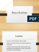 Biaya Kualitas Produktivitas