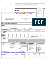 TESDA application form for competency assessment