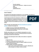 Declaração Provisória de Isolamento - Código de Acesso e Informações Úteis