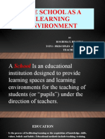 The School As A Learning Environment