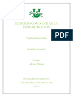 Ejercicio Como Evitar La Procastinacion