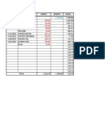 Extrato bancário com lançamentos e saldo