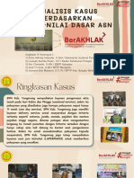 Analisis Kasus Berdasarkan Nilai-Nilai Dasar Asn