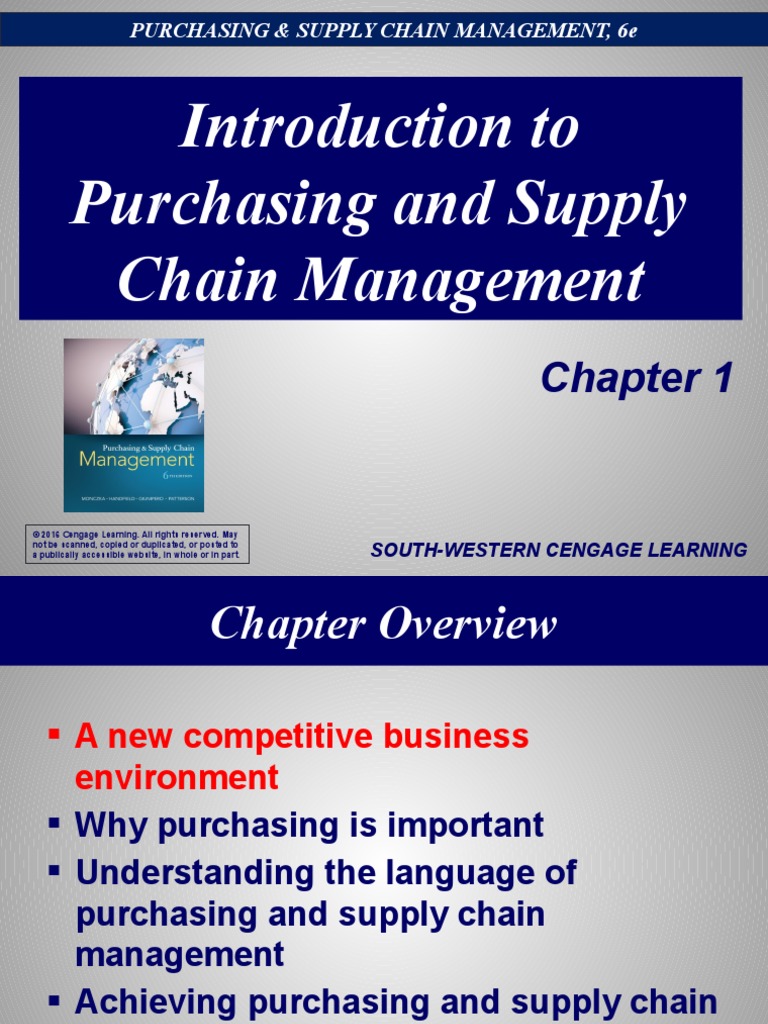 Introduction To Purchasing Department