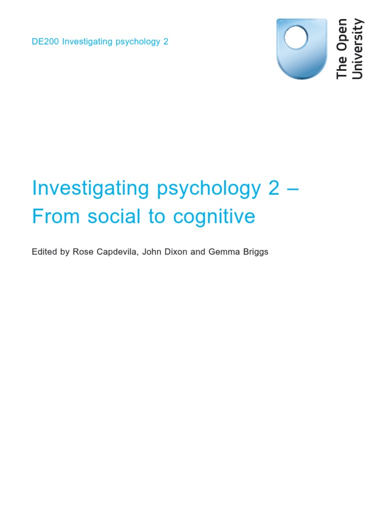 Investigating Psychology Social Cognitive | PDF | Empathy | Psychology