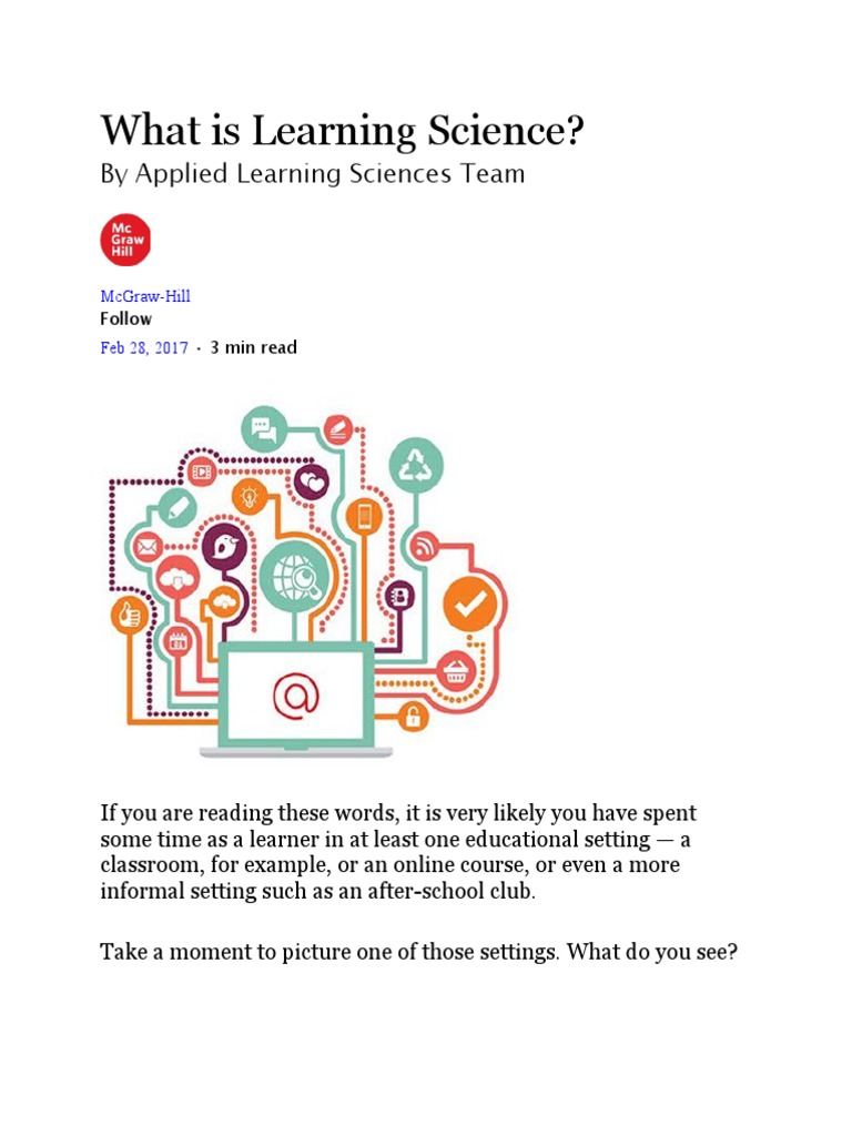 What is Learning Science PDF Mindset Science