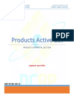 Approved Products Active List 2022
