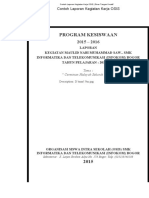 Contoh Laporan Kegiatan Kerja OSIS - Sinar Tangan Kreatif