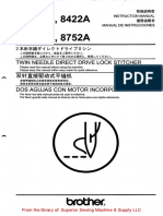 Brother T-8421A, 8422A, 8722A, 8452A, 8752A Instruction Manual