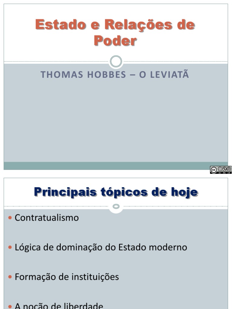 O Leviatã de Hobbes: Estado e Poder | PDF | Liberdade | Estado