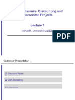 Time Preference, Discounting and Discounted Projects: INPUMA, University Malaya