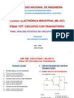 Análisis estático de circuitos con dos transistores