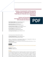 Síntesis y Caracterización de Hidroxiapatita Sintética para La Preparación de Filmes de PLGA - HAp Con Potencial Uso en Aplicaciones Biomédicas