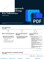 Structured Approach To Problem Solving: Key Takeaways