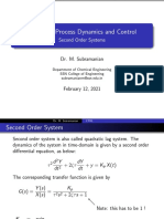 UCH1603 Process Dynamics and Control: Second Order Systems