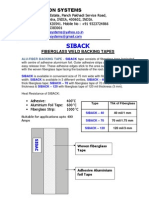 Siback - Fiberglass Weld Backing Tape