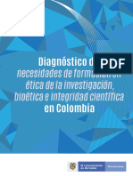 Diagnostico Necesidades Formacion Etica Bioetica Integridad Cientifica Colombiaweb