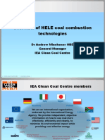 Overview of HELE Coal Combustion Technologies: DR Andrew Minchener OBE General Manager IEA Clean Coal Centre