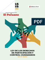 LEY DE DERECHOS DE PARTICIPACION Y CONTROL CIUDADANOS