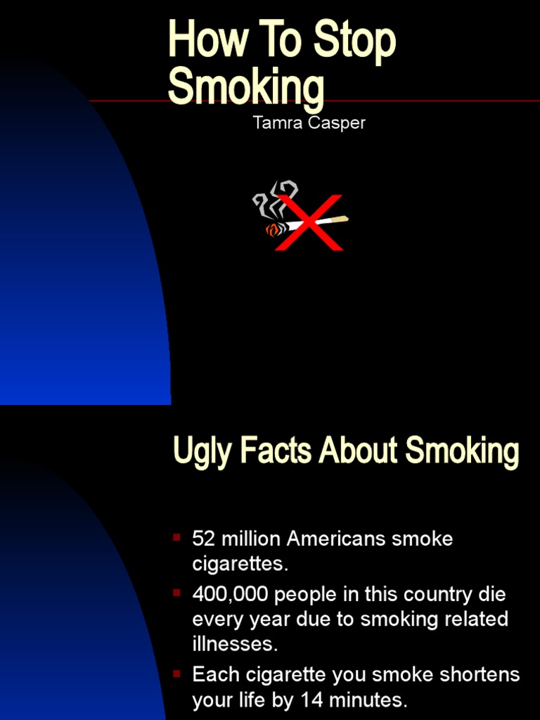 How To Stop Smoking PDF Addiction Tobacco Smoking