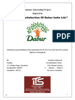 "Consumer Satisfaction of Dabur India LTD.": Summer Internship Project Reporton