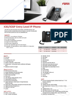 X3S/X3SP Entry Level IP Phone: Highlights