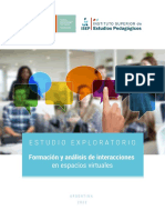 Formacion y Analisis de Interacciones en Espacios Virtuales FLACSO ISEP