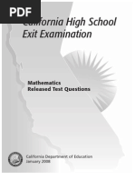 Download CAHSEE Released Questions Math by Mr Palacios SN5808352 doc pdf