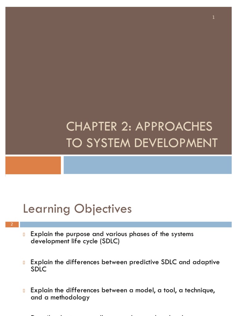 Chapter 2 - System Development Approaches | PDF | Software Development ...