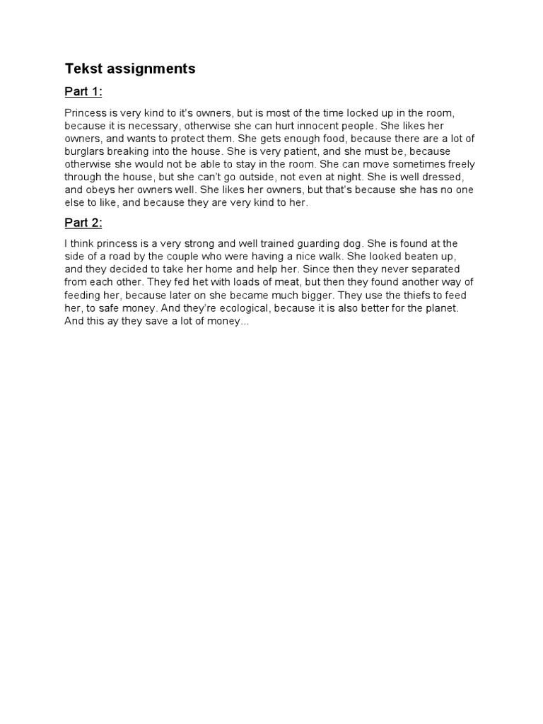 ENG Text Assignments | PDF