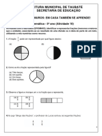 5ano MATEMüTICA Ativ10 Identificar e Representar FraºÁes 1