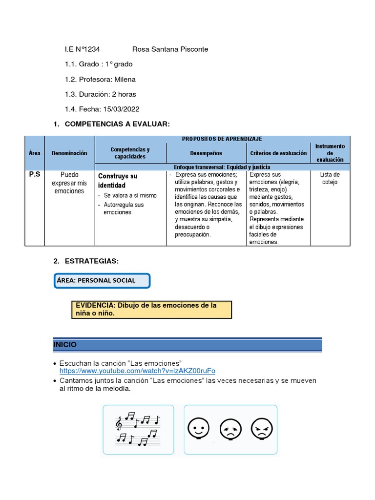 Expresión de Emociones en Niños | PDF | Las emociones | Experiencia ...